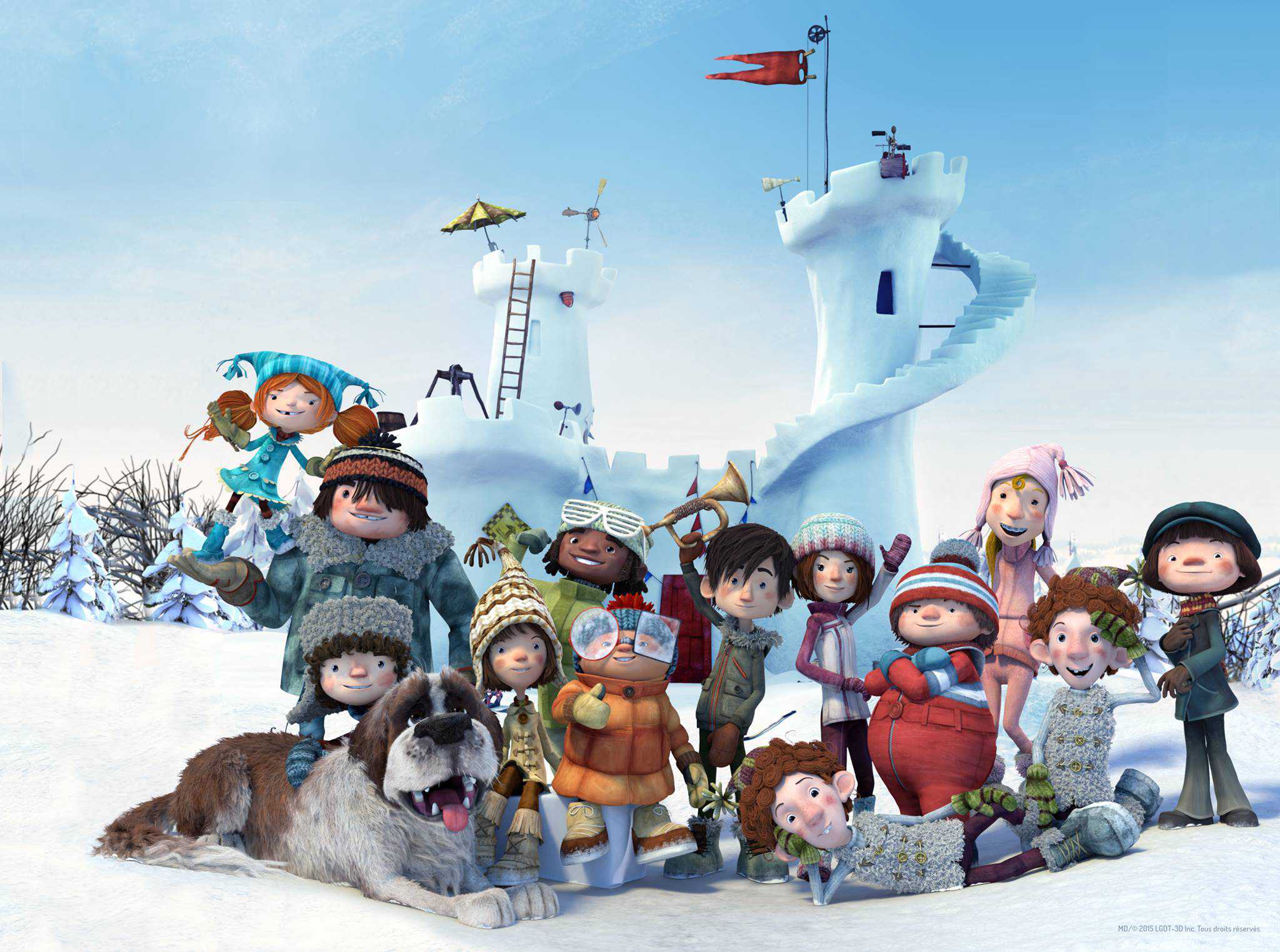 poster Kỳ Nghỉ Đông Vui Vẻ Snowtime