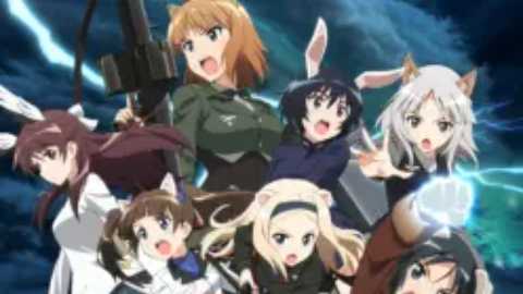 poster Tấn Công Phù Thủy Strike Witches Sutoraiku Witchizu Fearless Witch Brave Witches