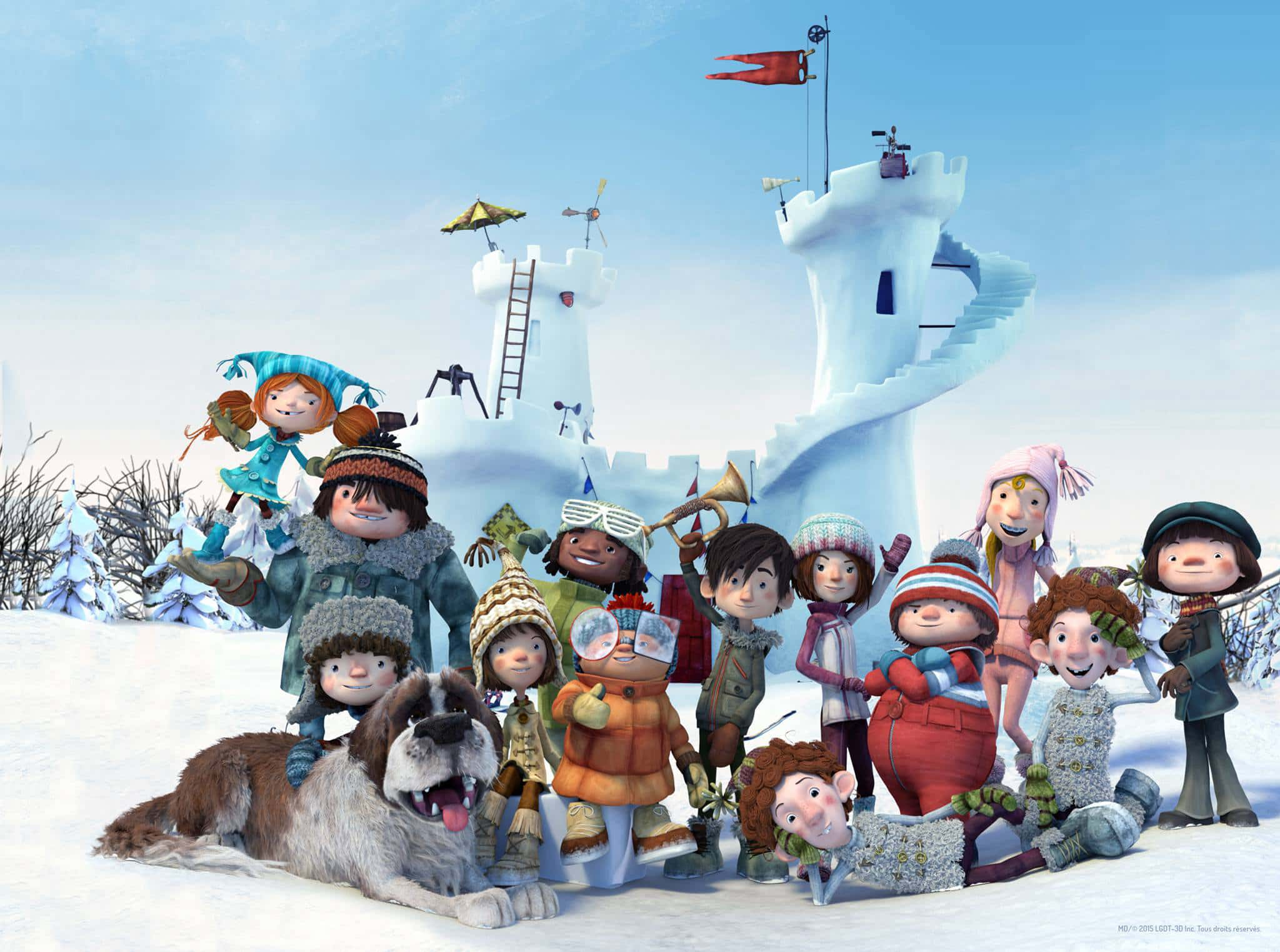 poster Kỳ Nghỉ Đông Vui Vẻ Snowtime